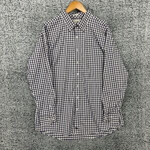 Onward Reserve Shirt Mens XL Purple Check Performance Stretch Button Down